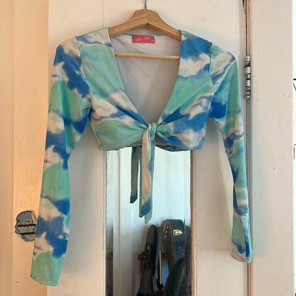 Tie dye long sleeve bikini - Picture 2 of 8